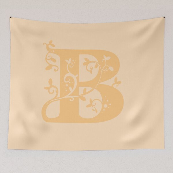Item preview, Orange Capital Letter B With Vines V2 designed and sold by Victoria Lehnard.