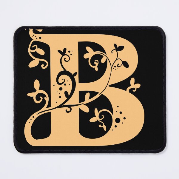 Item preview, Orange Capital Letter B With Vines V3 designed and sold by Victoria Lehnard.