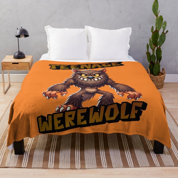 Item preview, Teenage Werewolf - Chad a fuzzy lovable Werewolf out hunting for candy on Halloween designed and sold by 3DAF.