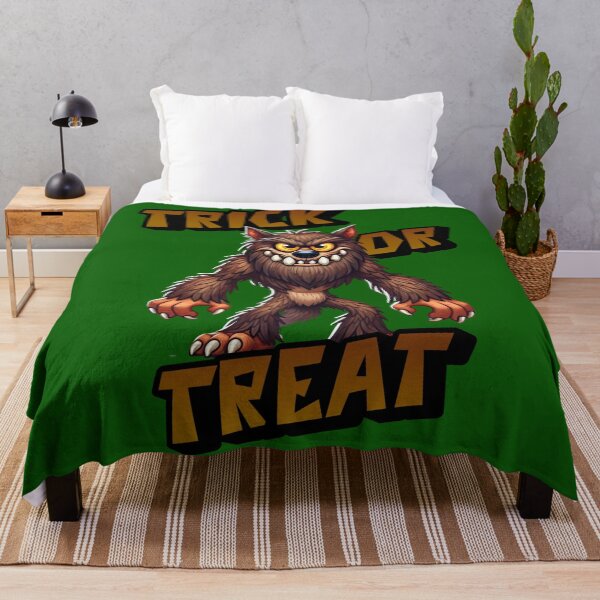 Item preview, Trick or Treat - Chad a fuzzy lovable Werewolf out hunting for candy on Halloween designed and sold by 3DAF.