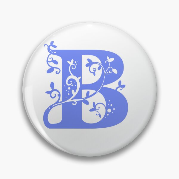 Item preview, Violet Capital Letter B With Vines designed and sold by Victoria Lehnard.