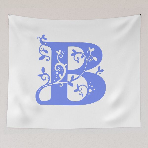 Item preview, Violet Capital Letter B With Vines designed and sold by Victoria Lehnard.