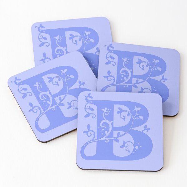 Item preview, Violet Capital Letter B With Vines V2 designed and sold by Victoria Lehnard.