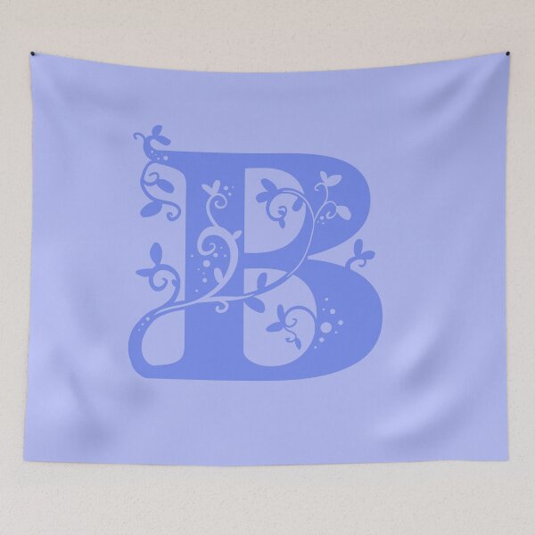 Item preview, Violet Capital Letter B With Vines V2 designed and sold by Victoria Lehnard.