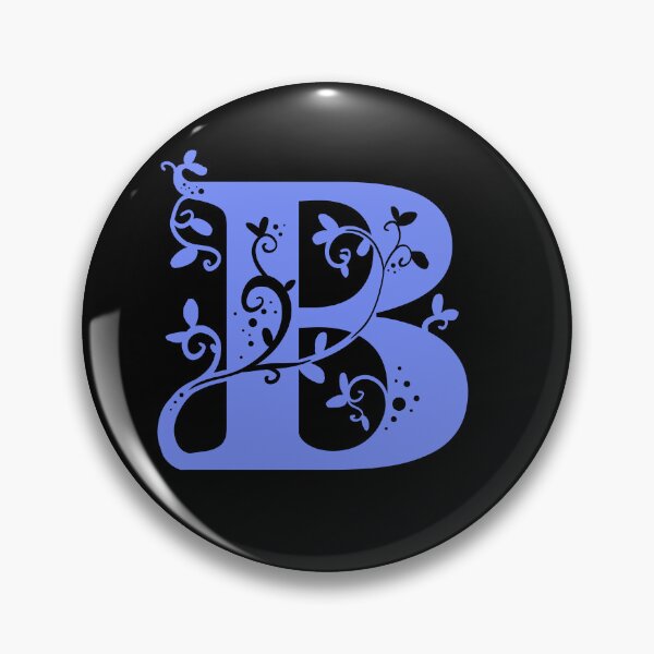 Item preview, Violet Capital Letter B With Vines V3 designed and sold by Victoria Lehnard.