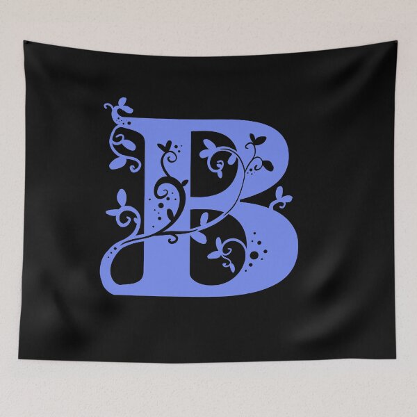 Item preview, Violet Capital Letter B With Vines V3 designed and sold by Victoria Lehnard.
