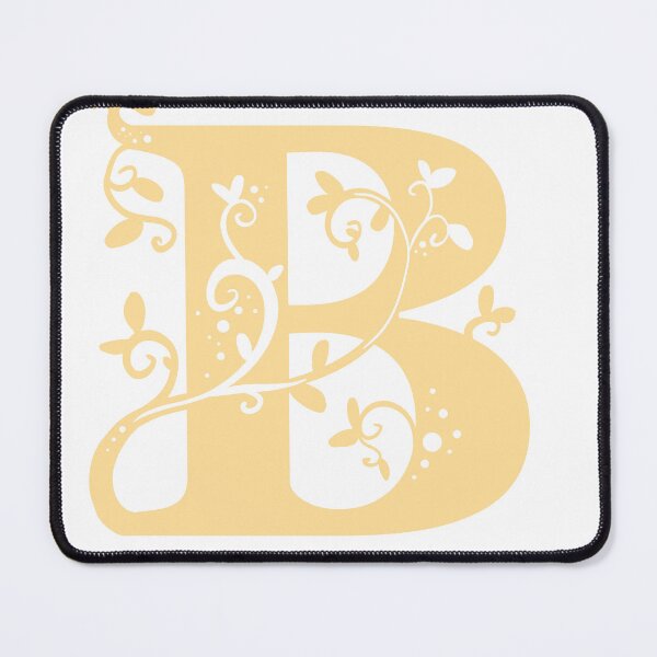 Item preview, Yellow Capital Letter B With Vines designed and sold by Victoria Lehnard.