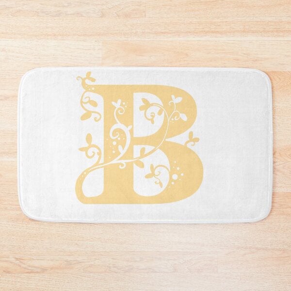 Item preview, Yellow Capital Letter B With Vines designed and sold by Victoria Lehnard.