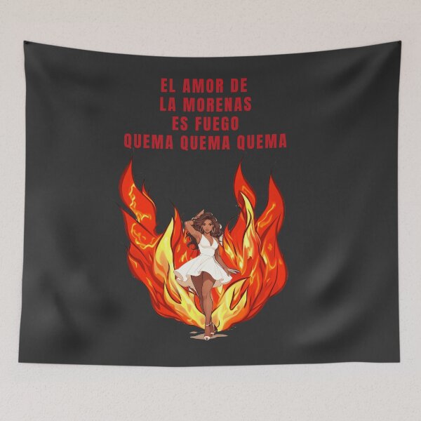 Item preview, THE LOVE OF BRUNETTES IS FIRE BURNS BURNS BURNS designed and sold by La Loca.