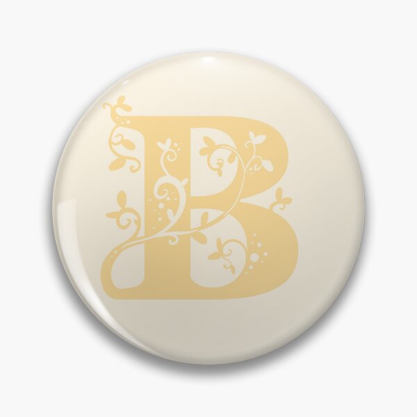 Item preview, Yellow Capital Letter B With Vines V2 designed and sold by Victoria Lehnard.