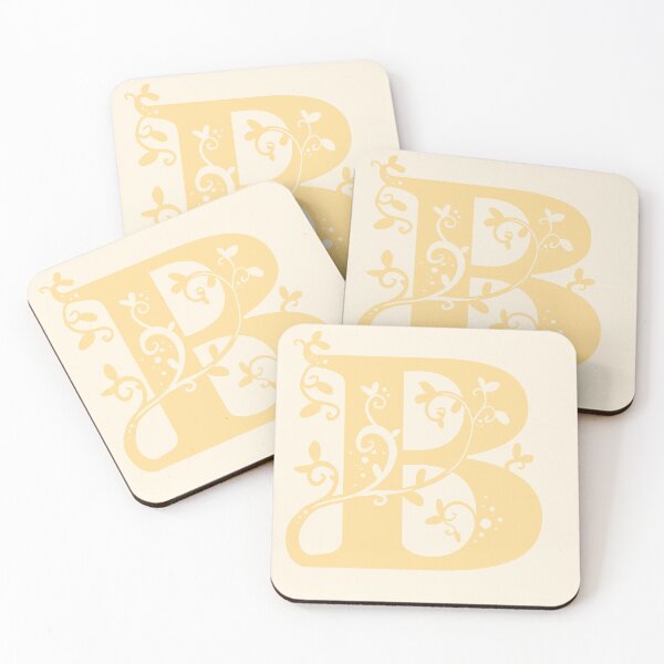Item preview, Yellow Capital Letter B With Vines V2 designed and sold by Victoria Lehnard.