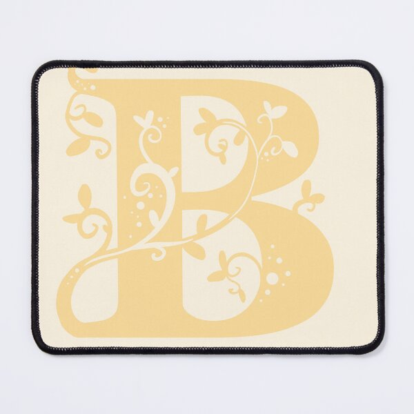 Item preview, Yellow Capital Letter B With Vines V2 designed and sold by Victoria Lehnard.