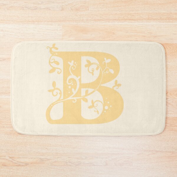 Item preview, Yellow Capital Letter B With Vines V2 designed and sold by Victoria Lehnard.