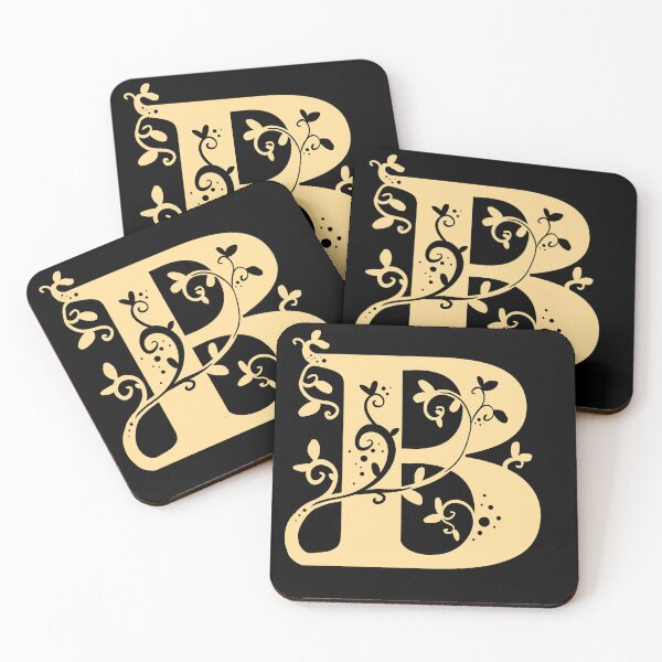 Item preview, Yellow Capital Letter B With Vines V3 designed and sold by Victoria Lehnard.