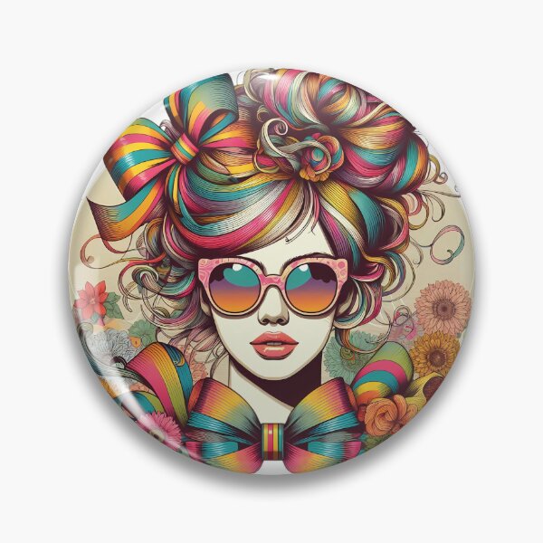 Item preview, Retro Ribbon Lady designed and sold by PaintedPixels01.