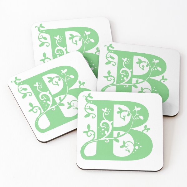 Item preview, Green Capital Letter B With Vines designed and sold by Victoria Lehnard.