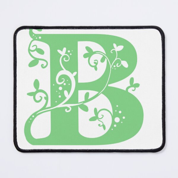 Item preview, Green Capital Letter B With Vines designed and sold by Victoria Lehnard.