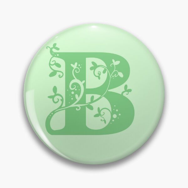 Item preview, Green Capital Letter B With Vines V2 designed and sold by Victoria Lehnard.