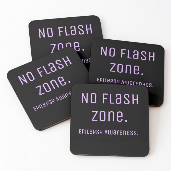 Item preview, No Flash Zone, Epilepsy Awareness designed and sold by RadManDesigns.