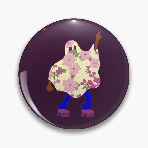 Item preview, disco halloween african floral ghost designed and sold by Gossip Rag.