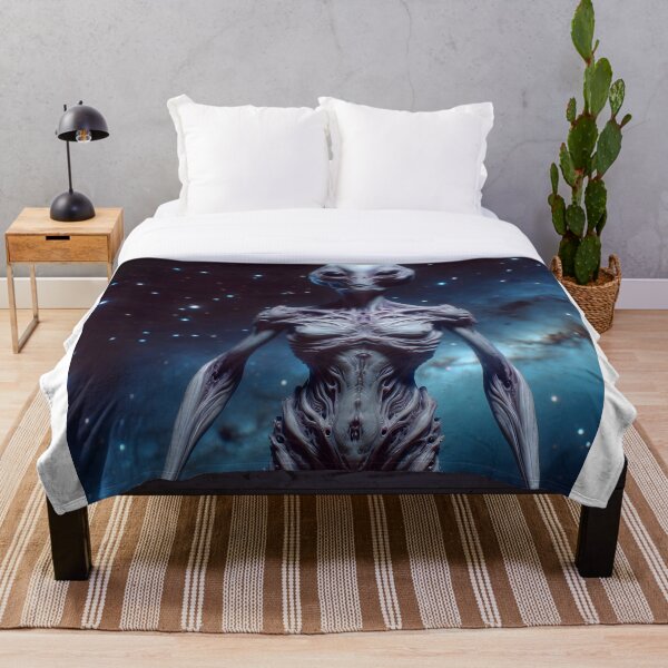 Aperçu de l'œuvre Squelette extraterrestre extraterrestre dans l'espace créée et vendue par Travelcases.