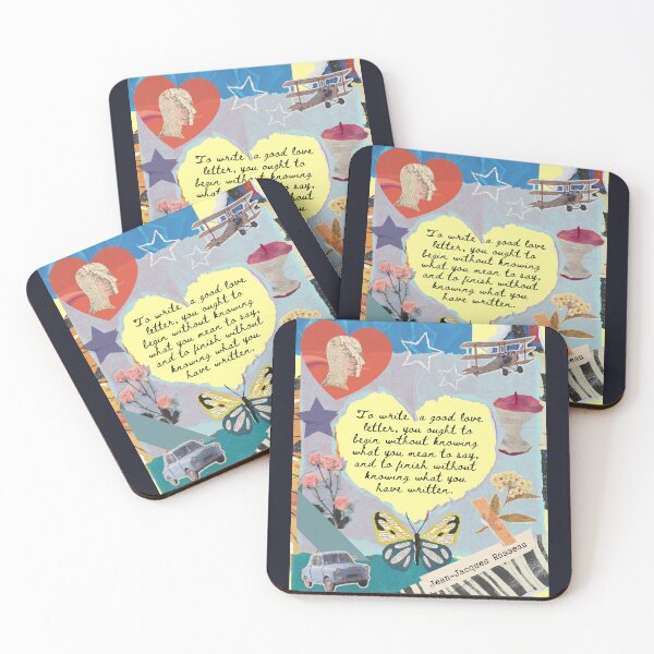 Item preview, Jean-Jacques Rousseau Quote: To write a good love letter, you ought to begin without knowing what you mean to say, and to finish without knowing designed and sold by artbleed.