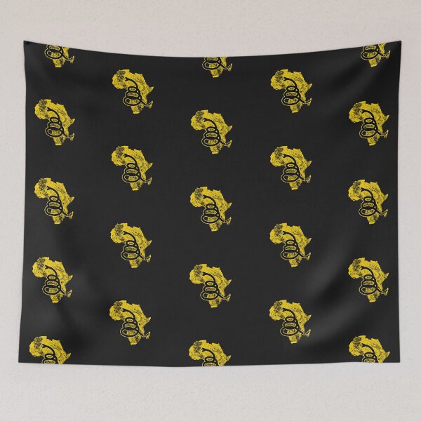 Item preview, Distressed AFRICA   - Freedom Is The Superpower - Modern Minimal Gadsden Snake Flag - Dont Tread On Me design designed and sold by pelagio.