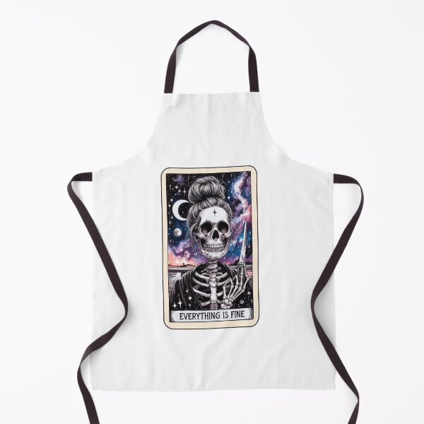 Item preview, Halloween Skeleton mama, everything is fine, Funny Halloween Tarot Cards designed and sold by vallass.