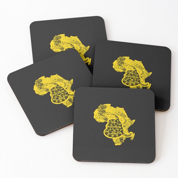 Item preview, Distressed AFRICA   - Freedom Is The Superpower -  Gadsden Snake Flag - Dont Tread On Me design designed and sold by pelagio.