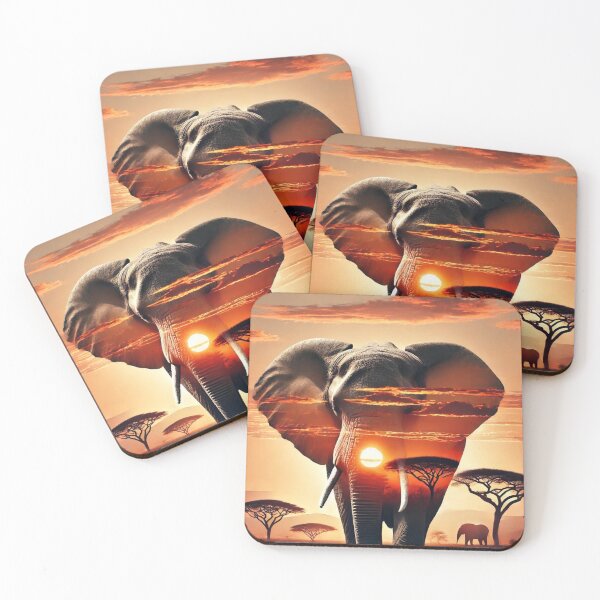 Item preview, Elephant Sunset Harmony designed and sold by takeng07.
