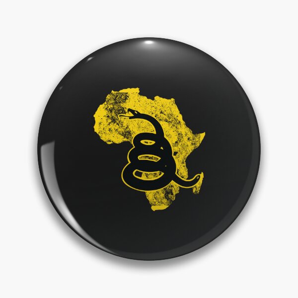 Item preview, Distressed AFRICA   - Freedom Is The Superpower -  Gadsden Snake Flag - Dont Tread On Me design silhouette designed and sold by pelagio.