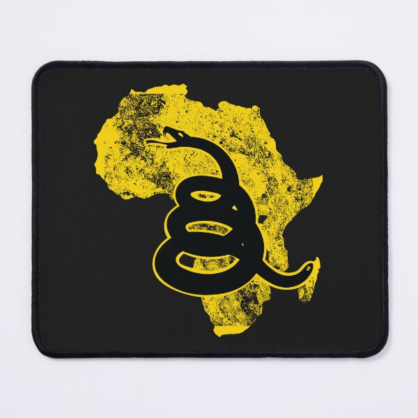 Item preview, Distressed AFRICA   - Freedom Is The Superpower -  Gadsden Snake Flag - Dont Tread On Me design silhouette designed and sold by pelagio.