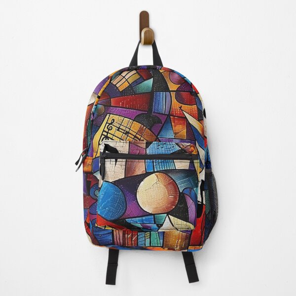 Item preview, Music themed patchwork abstract print designed and sold by dcrc.