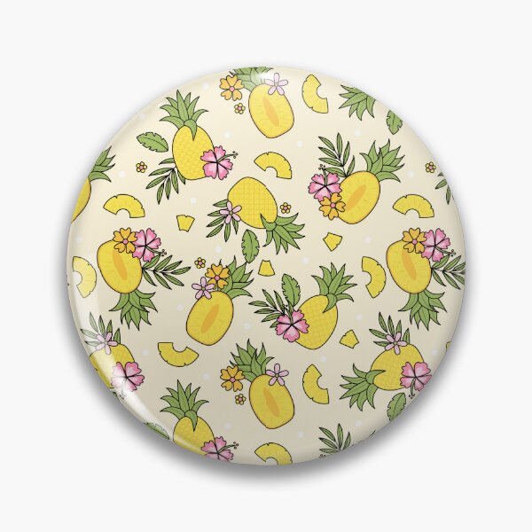 Artikelvorschau, Tropischer Hibiskus und Ananas All Over Print entworfen und verkauft von AlienOccupation.
