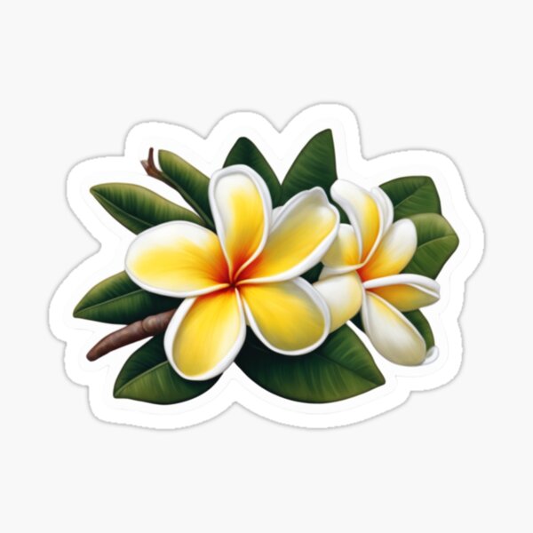 Item preview, Frangipani Flower designed and sold by StickersLimited.