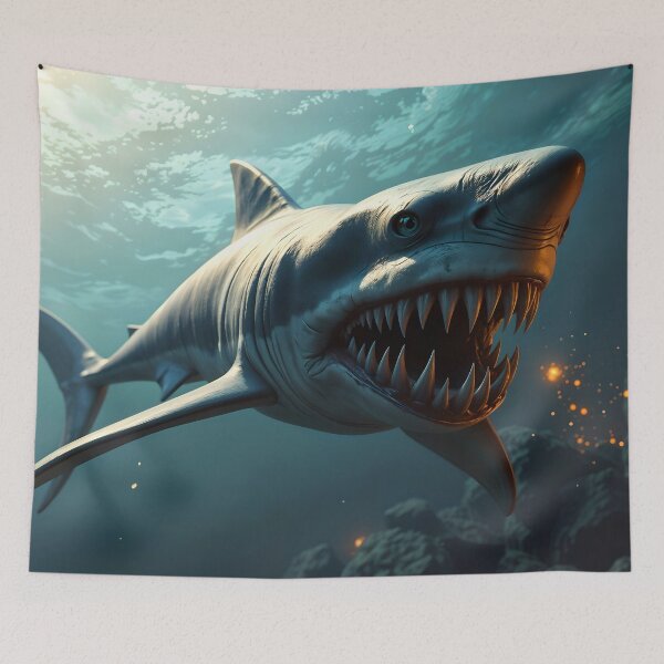 Item preview, Cool Scary Megalodon Shark designed and sold by TheArtOfPat.