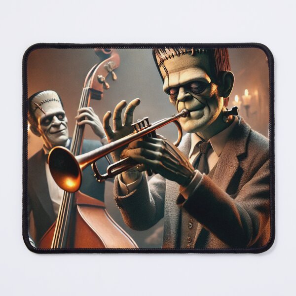 Item preview, Halloween Jazz with Frankenstein's Monster designed and sold by MySheetMusicArt.
