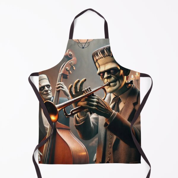 Item preview, Halloween Jazz with Frankenstein's Monster designed and sold by MySheetMusicArt.