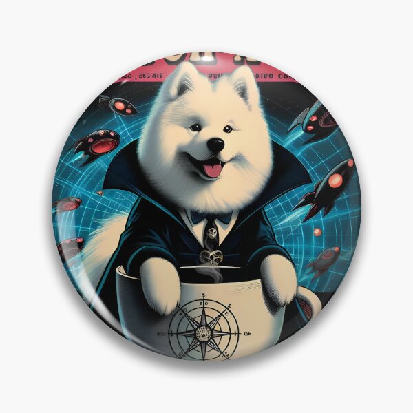 Item preview, Necromancer Samoyed Dog funny vintage t-shirts designed and sold by PAVOXAR.