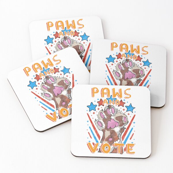 Item preview, Paws and Vote designed and sold by wildjellybeans.