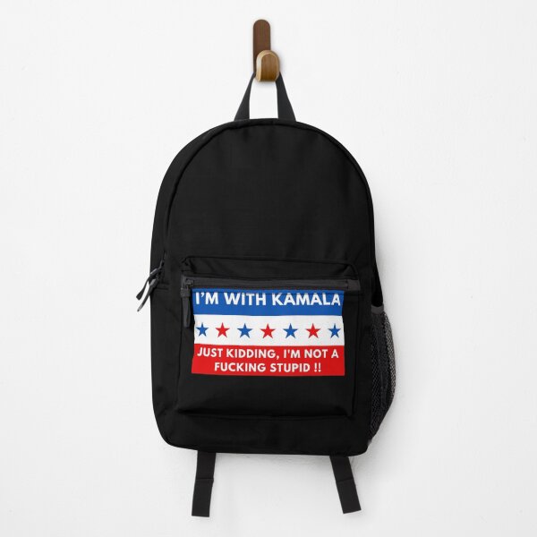 Item preview, I'm With Kamala Just Kidding I'm Not A Fucking Stupid designed and sold by ANNINOART ⭐⭐⭐⭐⭐.