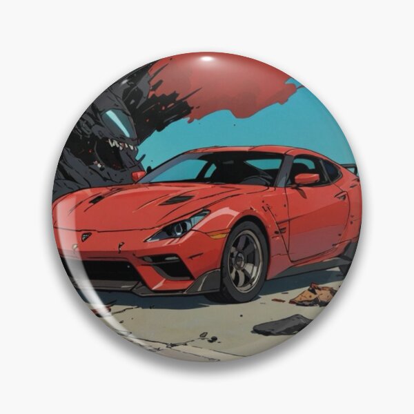 Item preview, Red Car Comic Book Style in Ruins designed and sold by JohnChocolate.