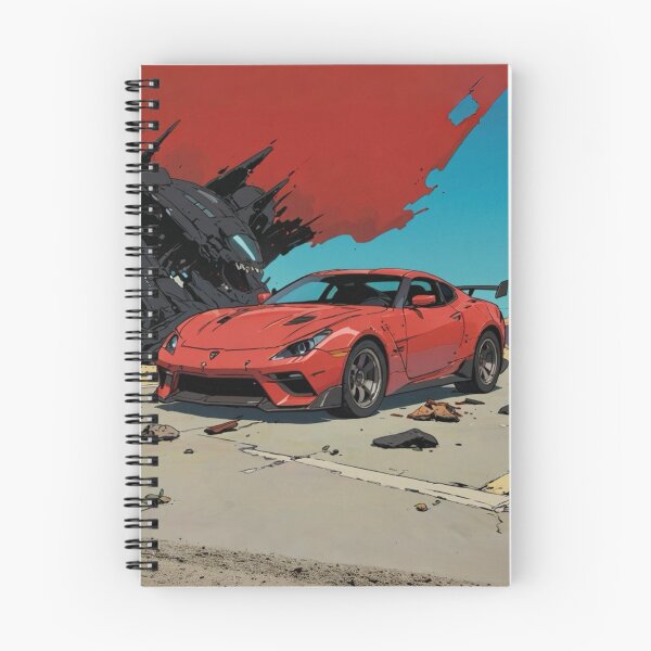 Item preview, Red Car Comic Book Style in Ruins designed and sold by JohnChocolate.