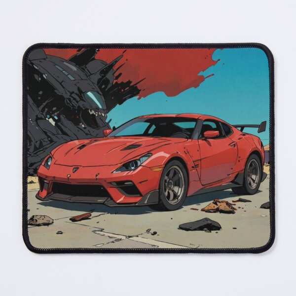 Item preview, Red Car Comic Book Style in Ruins designed and sold by JohnChocolate.