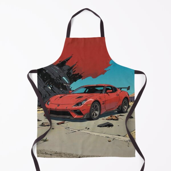 Item preview, Red Car Comic Book Style in Ruins designed and sold by JohnChocolate.