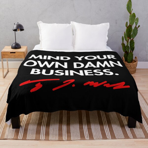 Item preview, Mind your own damn business - Tim Walz (red signature) designed and sold by Thelittlelord.