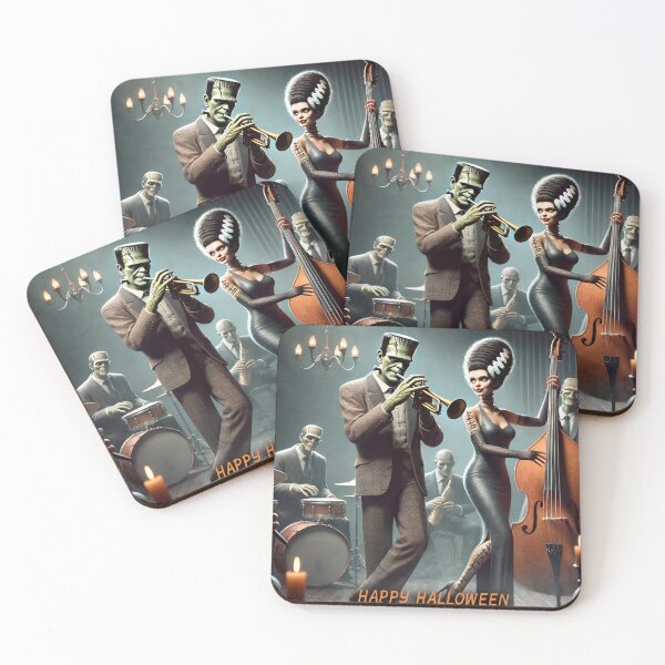 Item preview, Happy Halloween with Frankenstein's Jazz Ensemble designed and sold by MySheetMusicArt.