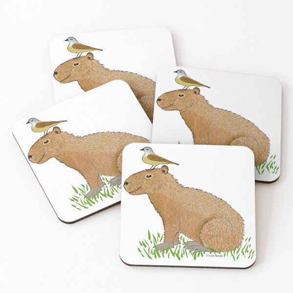 Item preview, Capybara with caracara designed and sold by Joslin Fields.