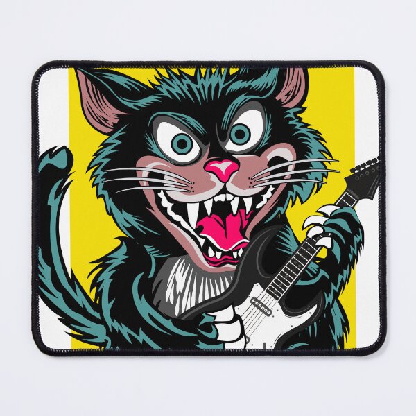 Item preview, Rat Fink style rebel cat designed and sold by ASLdesigner.