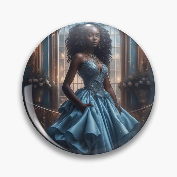 Artikelvorschau, Schickes blaues Abendkleid entworfen und verkauft von Fantasy-Fashion.